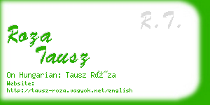 roza tausz business card